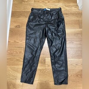 Old Navy High-Rise Faux Leather Pants- Womens 12